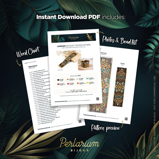 Diagramme PDF Bracelet Cancun