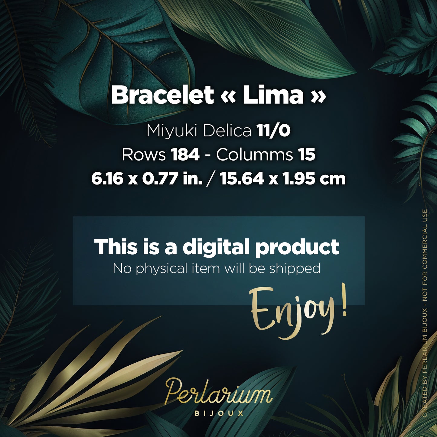 Diagramme PDF Bracelet Lima