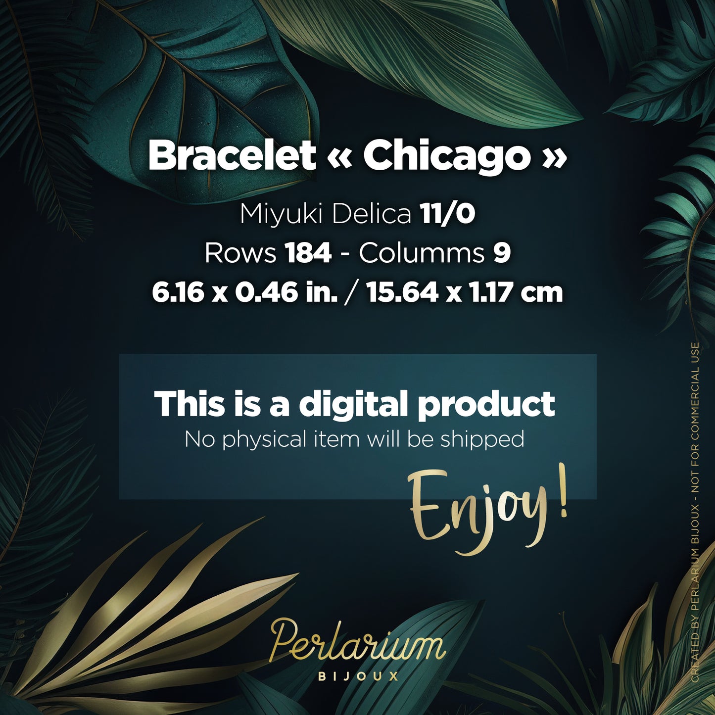 Diagramme PDF Bracelet Chicago