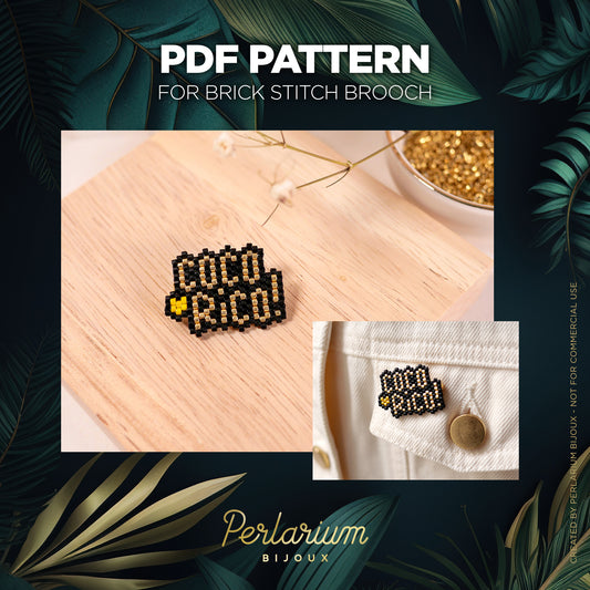 Diagramme PDF Brick Stitch Coco Rico