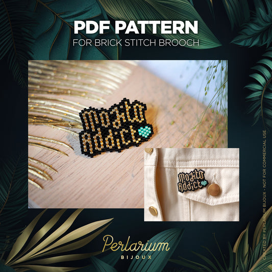 Diagramme PDF Brick Stitch Mojito Addict