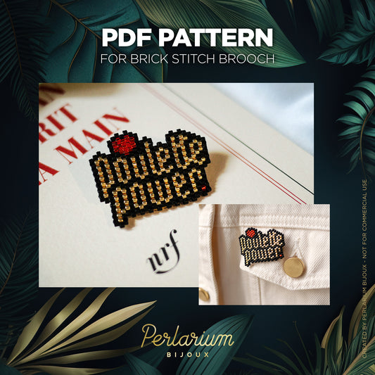 Diagramme PDF Brick Stitch Poulette Power