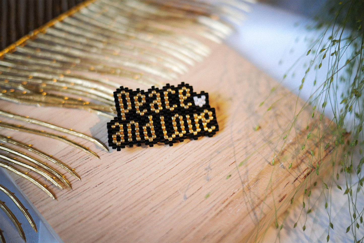 Broche Peace & Love
