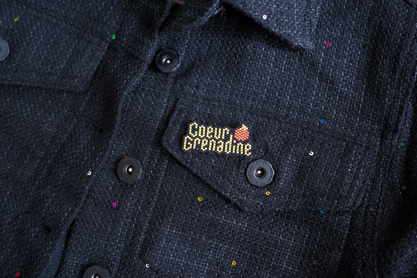 Broche Cœur Grenadine