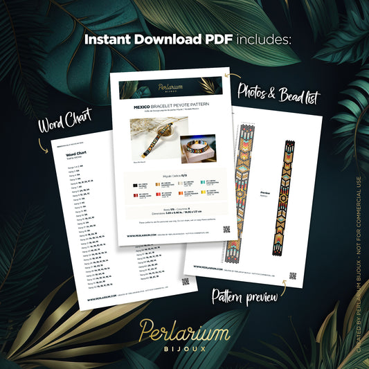 Diagramme PDF Bracelet Mexico