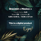 Diagramme PDF Bracelet Mexico