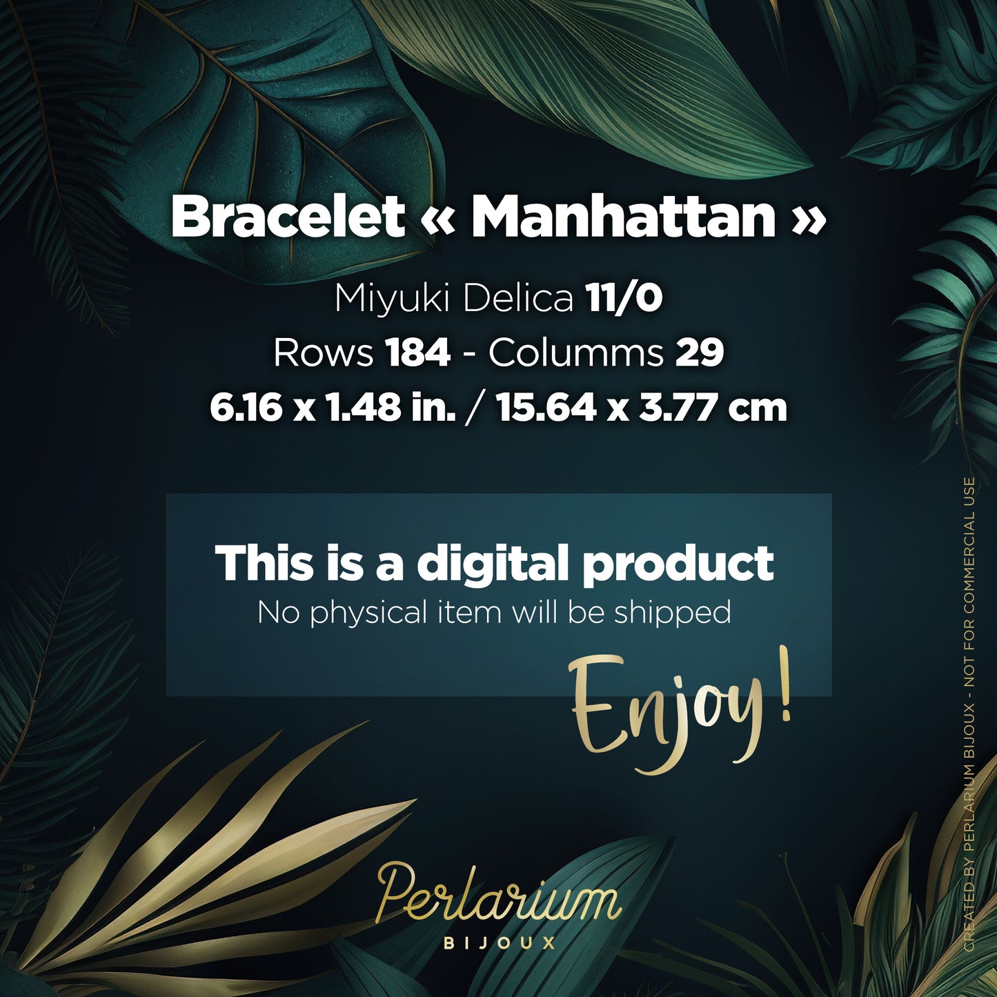 Diagramme PDF Bracelet Manhattan