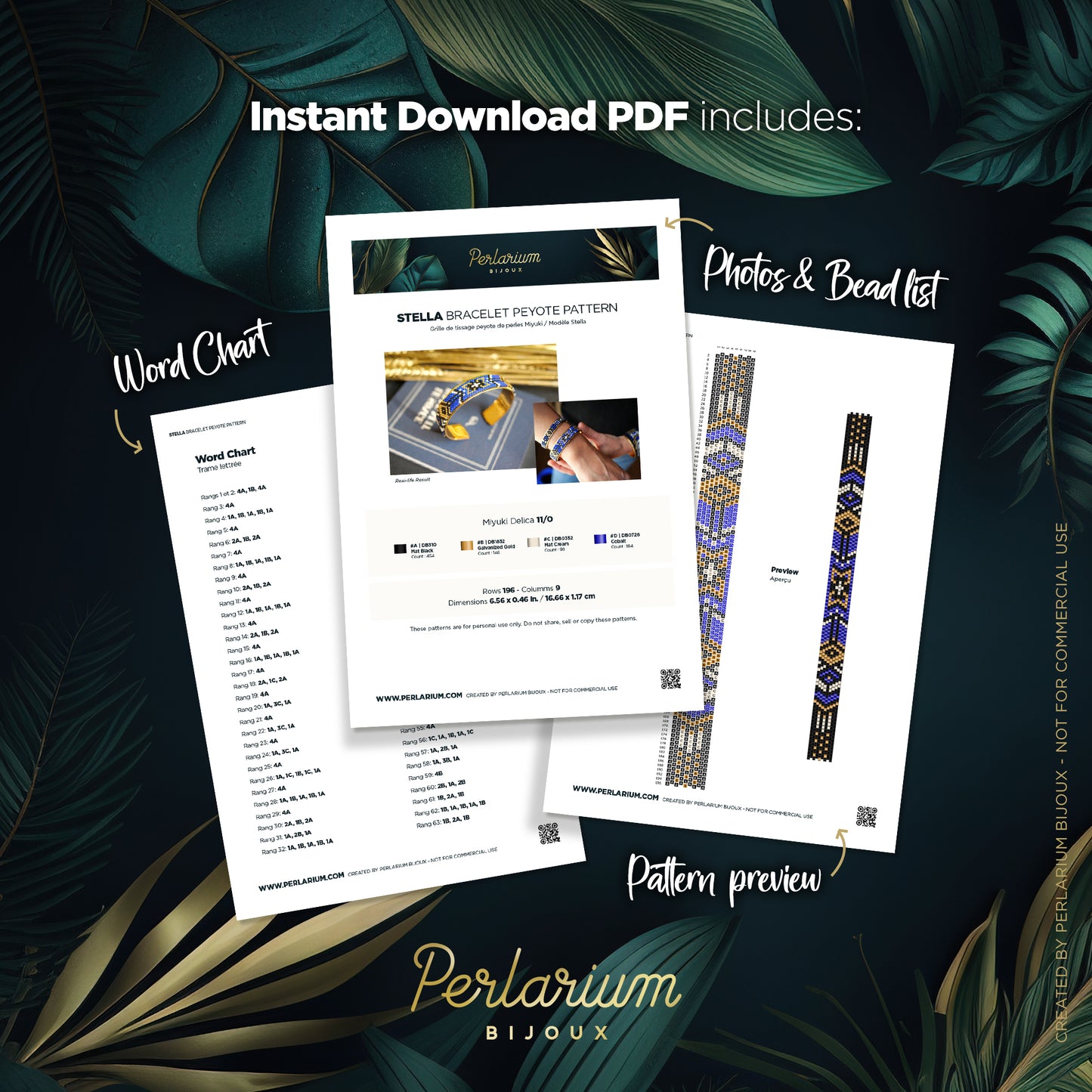 Diagramme PDF Bracelet Stella