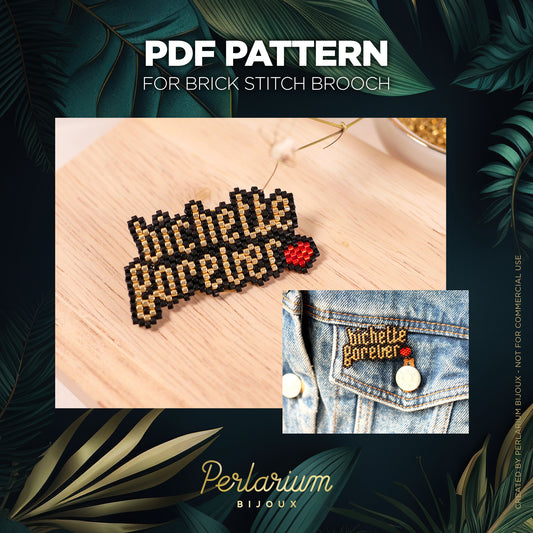 Diagramme PDF Brick Stitch Bichette Forever