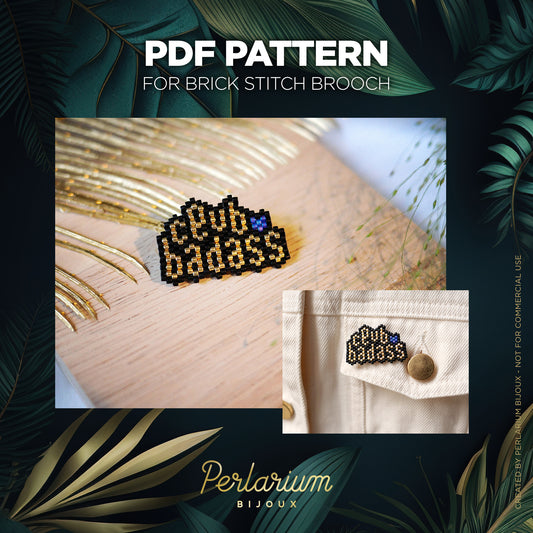 Diagramme PDF Brick Stitch Club Badass