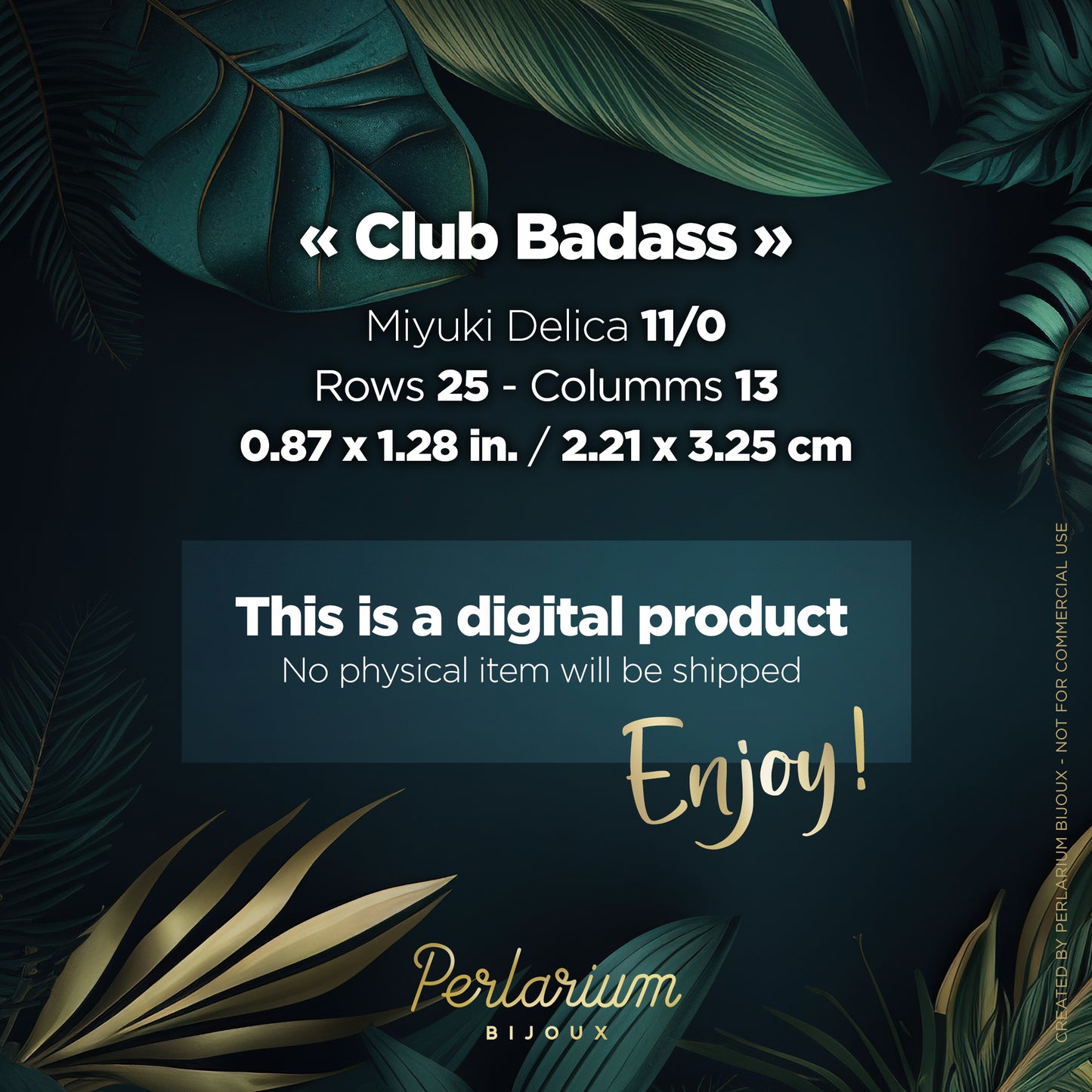 Diagramme PDF Brick Stitch Club Badass