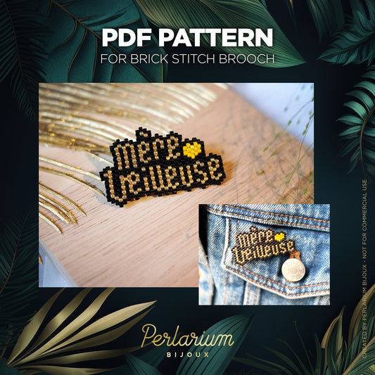 Diagramme PDF Brick Stitch Mère Veilleuse