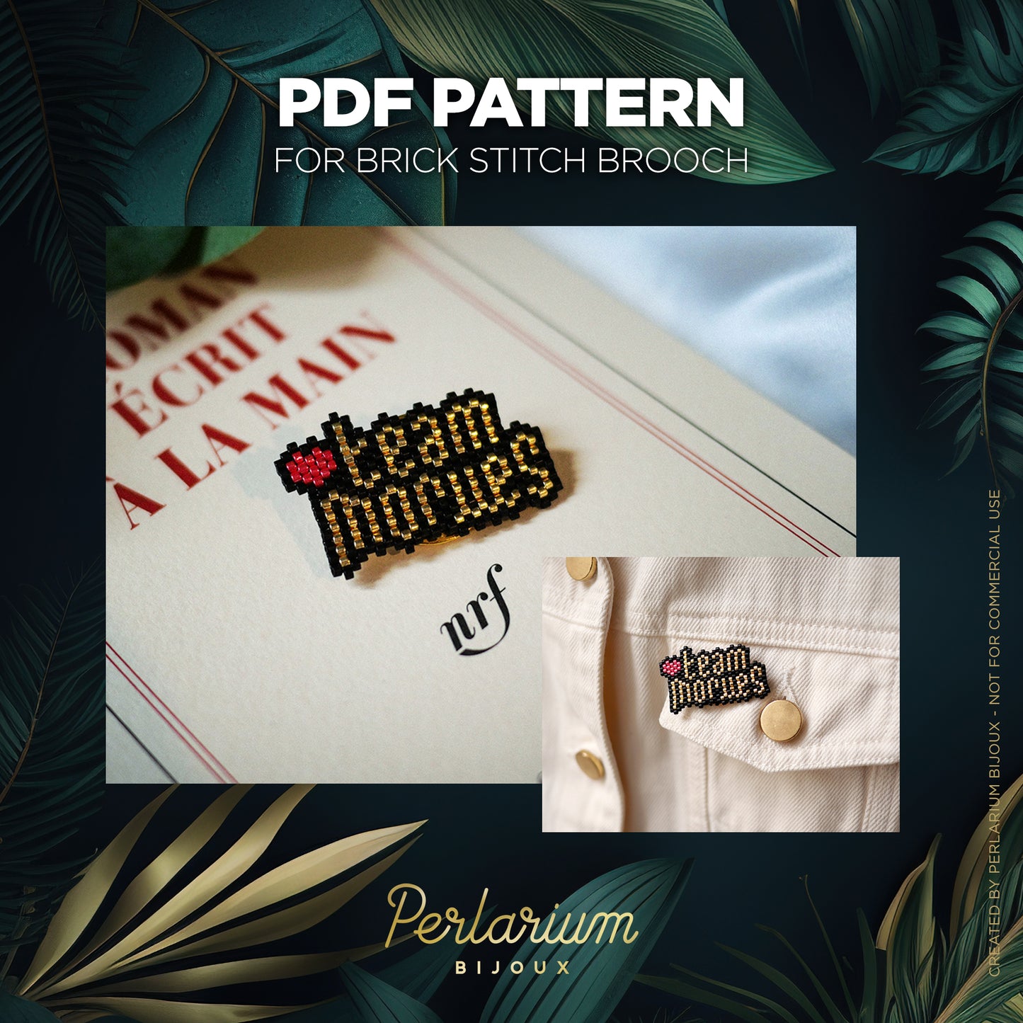 Diagramme PDF Brick Stitch Team Morues