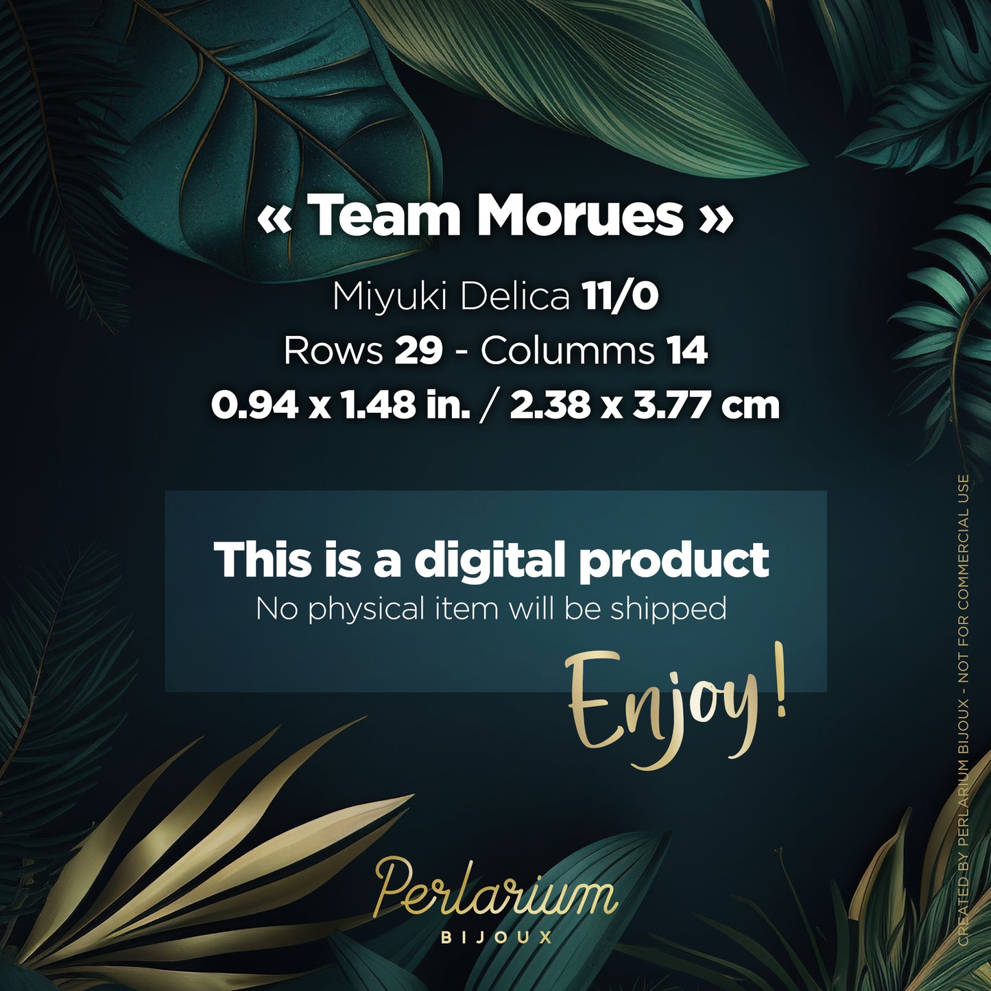 Diagramme PDF Brick Stitch Team Morues