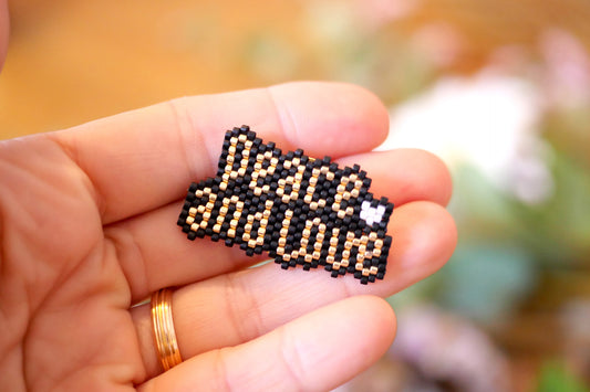 Broche Peace & Love